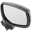 Passenger Side Mirror, Power Adjust, Manual Folding, Heated, Paintable, In-housing Signal Light, No Memory, No Puddle Light, No Auto-Dimming, No Blind Spot Feature