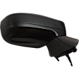 Passenger Side Mirror, Power Adjust, Manual Folding, Heated, Paintable, No Signal Light, No Memory, No Puddle Light, No Auto-Dimming, No Blind Spot Feature