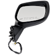 Passenger Side Mirror, Power Adjust, Manual Folding, Heated, Paintable, No Signal Light, No Memory, No Puddle Light, No Auto-Dimming, With Blind Spot Light in Housing