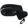 Passenger Side Mirror, Power Adjust, Manual Folding, Heated, Paintable, In-housing Signal Light, No Memory, No Puddle Light, No Auto-Dimming, No Blind Spot Feature