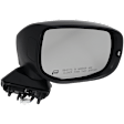 Passenger Side Mirror, Power Adjust, Manual Folding, Heated, Paintable, In-housing Signal Light, No Memory, No Puddle Light, No Auto-Dimming, No Blind Spot Feature