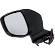 Driver Side Mirror, Power Adjust, Manual Folding, Heated, Paintable, In-housing Signal Light, No Memory, No Puddle Light, No Auto-Dimming, With Blind Spot Light in Housing