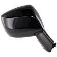 Passenger Side Mirror, Power Adjust, Manual Folding, Non-Heated, Paintable, No Signal Light, No Memory, No Puddle Light, No Auto-Dimming, No Blind Spot Feature