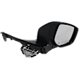 Passenger Side Mirror, Power Adjust, Manual Folding, Heated, Paintable, In-housing Signal Light, No Memory, No Puddle Light, No Auto-Dimming, No Blind Spot Feature