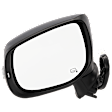 Driver Side Mirror, Power Adjust, Heated, Manual Folding, Paintable, In-housing Signal Light, No Memory, No Puddle Light, No Auto-Dim, No Blind Spot Feature
