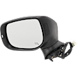 Driver Side Mirror, Power Adjust, Heated, Manual Folding, Paintable, In-housing Signal Light, No Memory, No Puddle Light, No Auto-Dim, No Blind Spot Feature