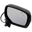 Passenger Side Mirror, Power Adjust, Heated, Manual Folding, Paintable, In-housing Signal Light, No Memory, No Puddle Light, No Auto-Dim, With Blind Spot Detection in Glass