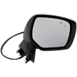 Passenger Side Mirror, Power Adjust, Heated, Manual Folding, Paintable, In-housing Signal Light, No Memory, No Puddle Light, No Auto-Dim, With Blind Spot Detection in Glass