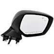 Passenger Side Mirror, Power Adjust, Heated, Manual Folding, Paintable, In-housing Signal Light, No Memory, No Puddle Light, No Auto-Dim, With Blind Spot Detection in Glass