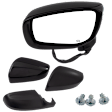 Driver Side Mirror, Power Adjust, Heated, Manual Folding, Paintable, No Signal Light, No Memory, No Puddle Light, No Auto-Dim, With Blind Spot Detection in Glass