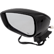 Driver Side Mirror, Power Adjust, Heated, Manual Folding, Paintable, No Signal Light, No Memory, No Puddle Light, No Auto-Dim, With Blind Spot Detection in Glass