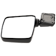 1995 Suzuki Samurai - Driver Side Mirror, Manual Adjust, Non-Heated, Textured Black, Manual Folding, No Signal Light, No Blind Spot Feature, No Memory, No Puddle Light, No Auto-Dimming
