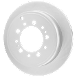 Rear, Driver or Passenger Side Brake Disc, G-Coated, Plain Surface, Vented, 5 Lugs, 344.93 mm