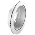 Rear, Driver or Passenger Side Brake Disc, G-Coated, Plain Surface, Vented, 5 Lugs, 344.93 mm