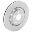 Front, Driver or Passenger Side Brake Disc, G-Coated, Plain Surface, Vented, 5 Lugs, 324 mm