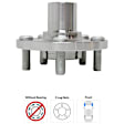 Front, Driver or Passenger Side Wheel Hub, Without Bearing, 5 x 3.94 in. Bolt Pattern