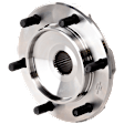 Front, Driver or Passenger Side Wheel Hub, Without Bearing, 6 x 5.5 in. Bolt Pattern, 4WD