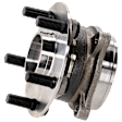 Front, Driver or Passenger Side Wheel Hub, With Bearing, 5 x 3.94 in. Bolt Pattern, FWD