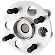 Rear, Driver or Passenger Side Wheel Hub, 4 Lugs, With Bearing, Hatchback, 1.5L, 4Cyl