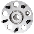 Rear, Driver or Passenger Side Wheel Hub, 5 Lugs, With Bearing