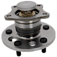 Rear, Driver or Passenger Side Wheel Hub, Assembly, with ABS Tone ring and wheel studs