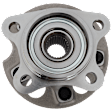 Rear, Driver or Passenger Side Wheel Hub, With Bearing, 5 x 4.5 in. Bolt Pattern, AWD