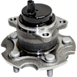 Rear, Driver or Passenger Side Wheel Hub, With Bearing, With Sensor, 5 x 4.46 in. Bolt Pattern, FWD
