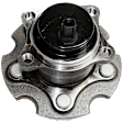 Rear, Driver or Passenger Side Wheel Hub, With Bearing, With Sensor, 5 x 4.46 in. Bolt Pattern, FWD