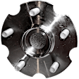 Rear, Driver or Passenger Side Wheel Hub, With Bearing, With Sensor, 5 x 4.46 in. Bolt Pattern, FWD