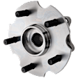 Rear, Driver or Passenger Side Wheel Hub, 5 Lugs, with Bearing, 5 x 4.5 in. Bolt Pattern