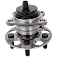 Rear, Driver or Passenger Side Wheel Hub, With Bearing, With Sensor, 5 x 3.94 in. Bolt Pattern, FWD