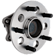 Rear, Passenger Side Wheel Hub, 5 Lugs, with Bearing, 5 x 4.5 in. Bolt Pattern