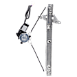 Front, Driver Side Power Window Regulator, With Motor, Sedan/Wagon