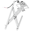Front, Passenger Side Window Regulator, Power, With 2-Prong Connector