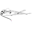 Front, Passenger Side Window Regulator, Power, With 2-Prong Connector