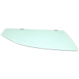Front, Passenger Side Door Glass, Green Tint, Crew Cab Pickup/Extended Cab Pickup, Replaces NAGS No. FD22401 GTYN