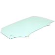 Rear, Passenger Side Door Glass, Green Tint, 4-Door, Hatchback, Replaces NAGS No. FD22246 GTYN