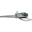 Rear, Driver Side Manual Window Regulator, Hand-Crank Type