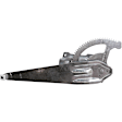 Rear, Driver Side Manual Window Regulator, Hand-Crank Type