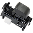 Front, Passenger Side Window Switch, Black and White, 1-Button