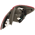 Driver and Passenger Side, Inner and Outer LED Tail Light, With bulb(s), OE Replacement