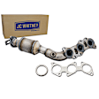 Front, Passenger Side Catalytic Converter, Federal EPA Standard, 46-State Legal (Cannot ship to CA, CO, NY or ME), RWD, Direct JC Whitney Series