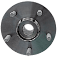 Front, Driver or Passenger Side Wheel Hub, 5 Lugs, With Bearing