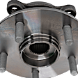 Front, Driver or Passenger Side Wheel Hub, 5 Lugs, With Bearing