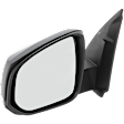 Driver Side Mirror, Power Adjust, Manual Folding, Heated, Textured Black, No Signal Light, No Memory, No Puddle Light, No Auto-Dimming, No Blind Spot Feature