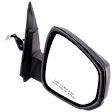 Passenger Side Mirror, Power Adjust, Manual Folding, Heated, Textured Black, No Signal Light, No Memory, No Puddle Light, No Auto-Dimming, No Blind Spot Feature