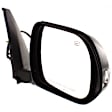 Passenger Side Mirror, Power Adjust, Manual Folding, Heated, Paintable, In-housing Signal Light, No Memory, With Puddle Light, No Auto-Dimming, No Blind Spot Feature