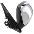 Crew Cab Pickup Driver Side Mirror, Power Adjust, Heated, Manual Folding, Chrome, No Signal Light, No Memory, No Puddle Light, No Auto-Dim, No Blind Spot Feature