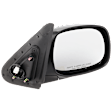 Crew Cab Pickup Passenger Side Mirror, Power Adjust, Heated, Manual Folding, Chrome, No Signal Light, No Memory, No Puddle Light, No Auto-Dim