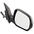 Passenger Side Mirror, Power Adjust, Manual Folding, Heated, Paintable, In-housing Signal Light, No Memory, Puddle Light, Auto-Dimming, and Blind Spot Feature, Japan Built Vehicle